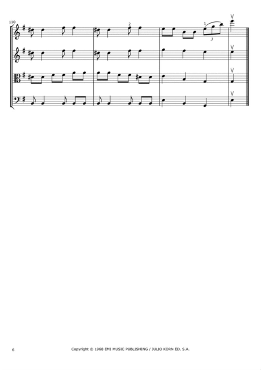 La Foule String Quartet scores gallery preview page 6