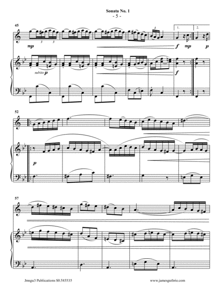 Vivaldi: Sonata No. 1 for Soprano Sax & Piano image number null