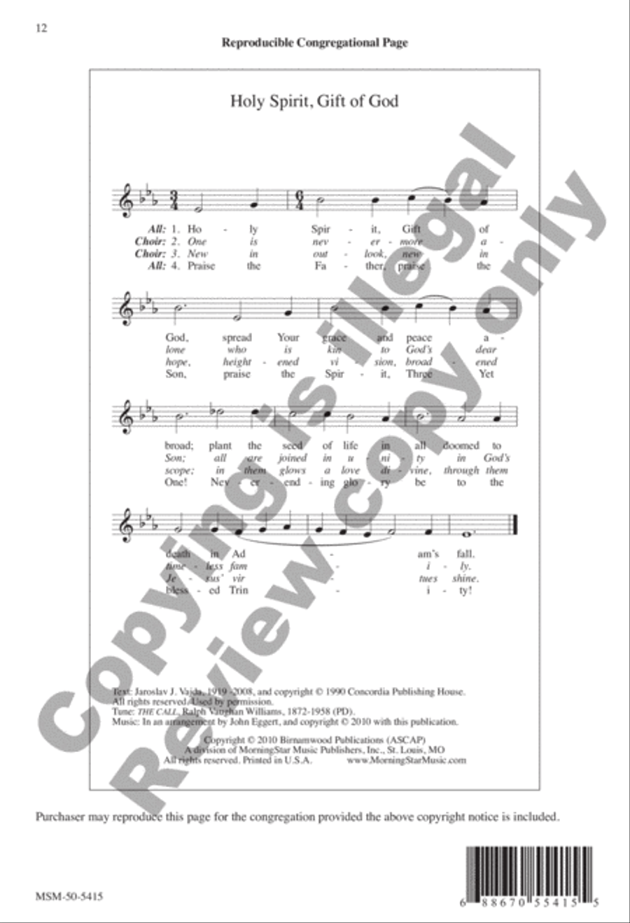 Holy Spirit, Gift of God Holy Spirit, Gift of God Divisi scores gallery preview page 12