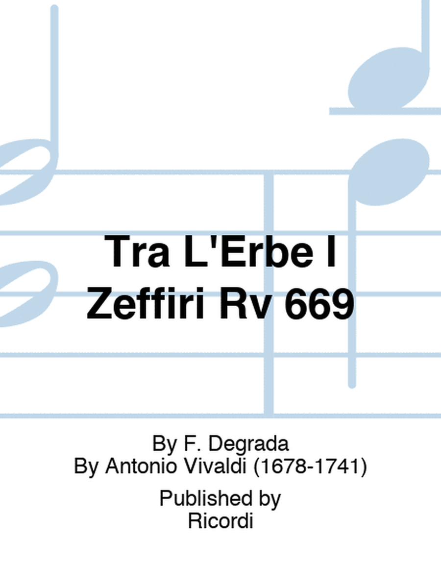 Tra L'Erbe I Zeffiri Rv 669