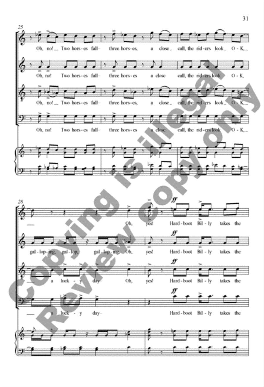 Due South (Complete Collection) 4-Part scores gallery preview page 31