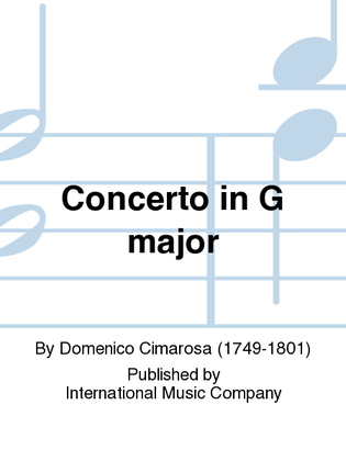 Book cover for Concerto In G Major