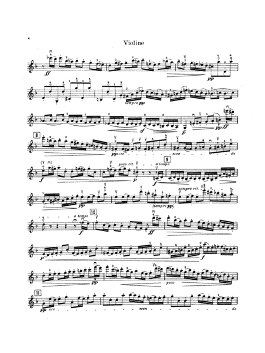 Reger: Suite in Olden Time, Op. 93 Violin scores gallery preview page 4