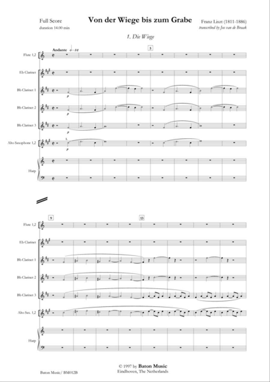 Von der Wiege bis zum Grabe Concert Band scores gallery preview page 2