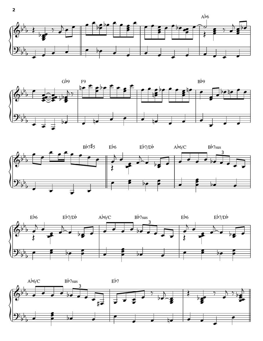 Flying Home Piano Solo scores gallery preview page 2