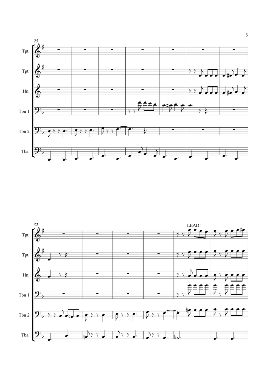 Washington Post Washington Post Brass Ensemble scores gallery preview page 3