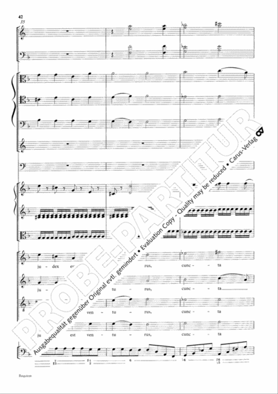 Requiem 4-Part scores gallery preview page 51