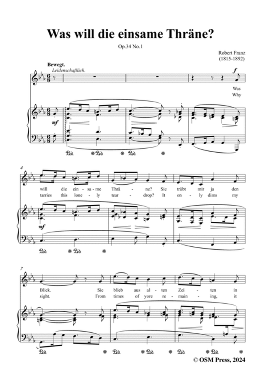 R. Franz-Was will die einsame Thrane?,in c minor,Op.34 No.1
