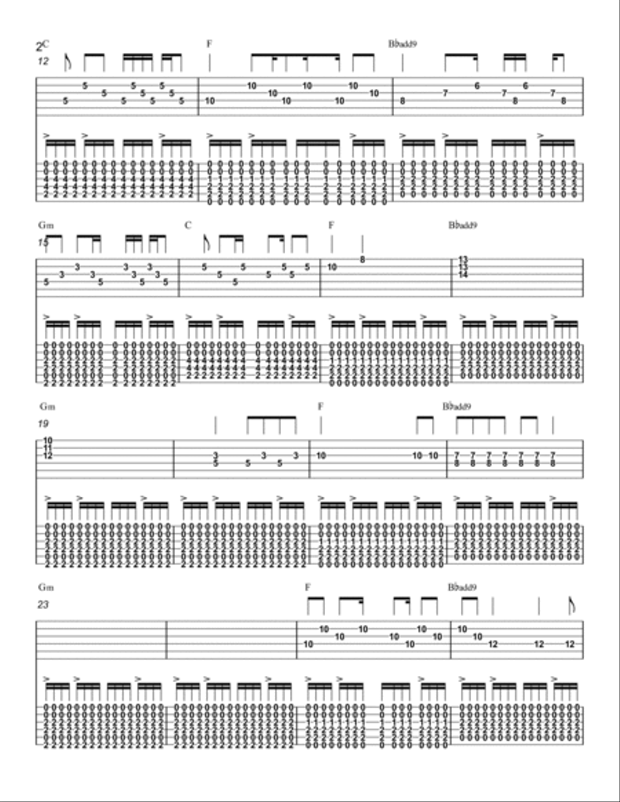 august Guitar Solo scores gallery preview page 2