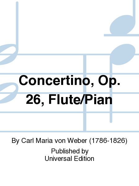 Concertino, Op. 26, Flute/Pian