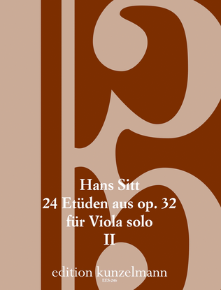 Book cover for 24 studies from Op. 32 for viola solo, Volume 2