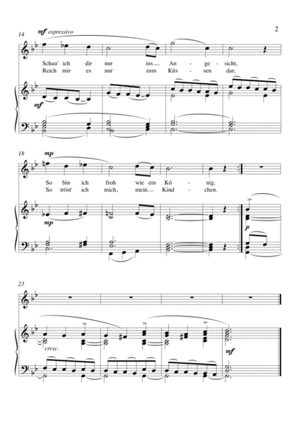 Two Heine Songs for soprano voice and piano