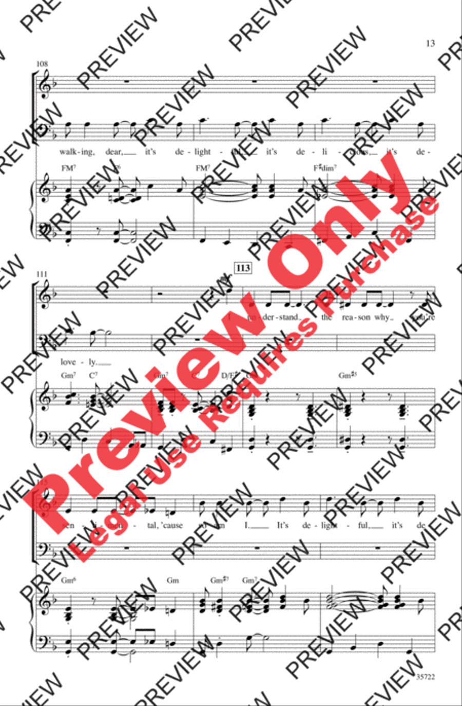 Let's Fall in Love 3-Part scores gallery preview page 13