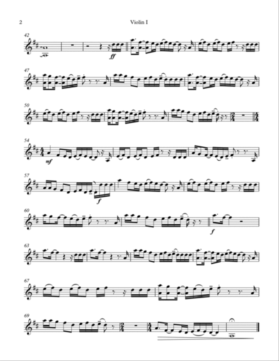 Sugar, We're Goin' Down String Quartet scores gallery preview page 2