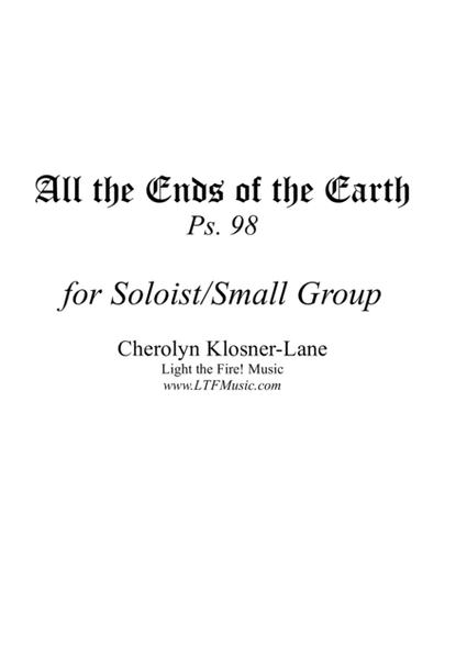 All the Ends of the Earth (Ps. 98) [Soloist/Small Group] image number null
