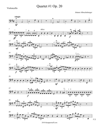 Quartet #1 Op. 20
