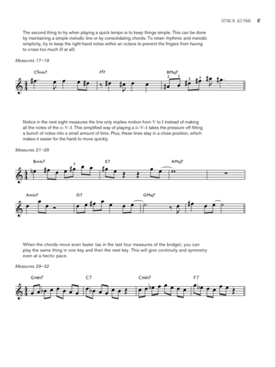 Sitting In -- Jazz Piano Piano Method scores gallery preview page 6