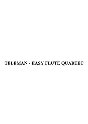 Book cover for Teleman Fantasia for Easy Flute Quartet