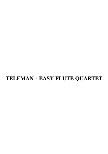 Teleman Fantasia for Easy Flute Quartet image number null