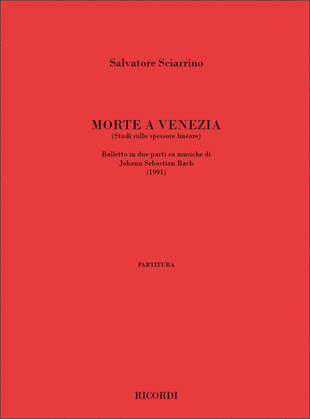 Morte A Venezia (Studi Sullo Spessore Lineare)
