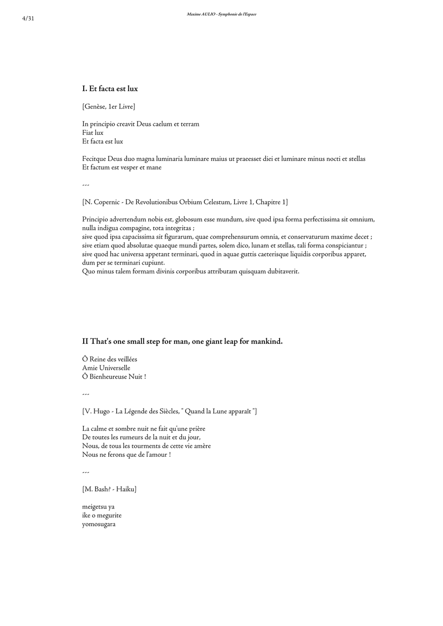 Symphonie de l Espace (Symphony of Space) - SCORE (complete symphony) Choir scores gallery preview page 4