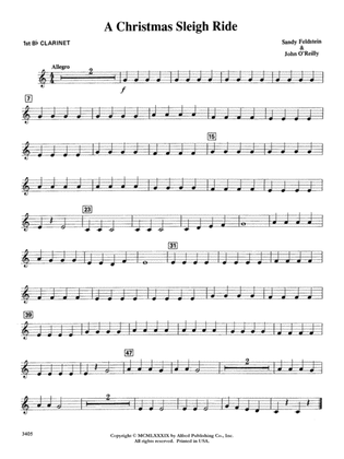 A Christmas Sleigh Ride: 1st B-flat Clarinet