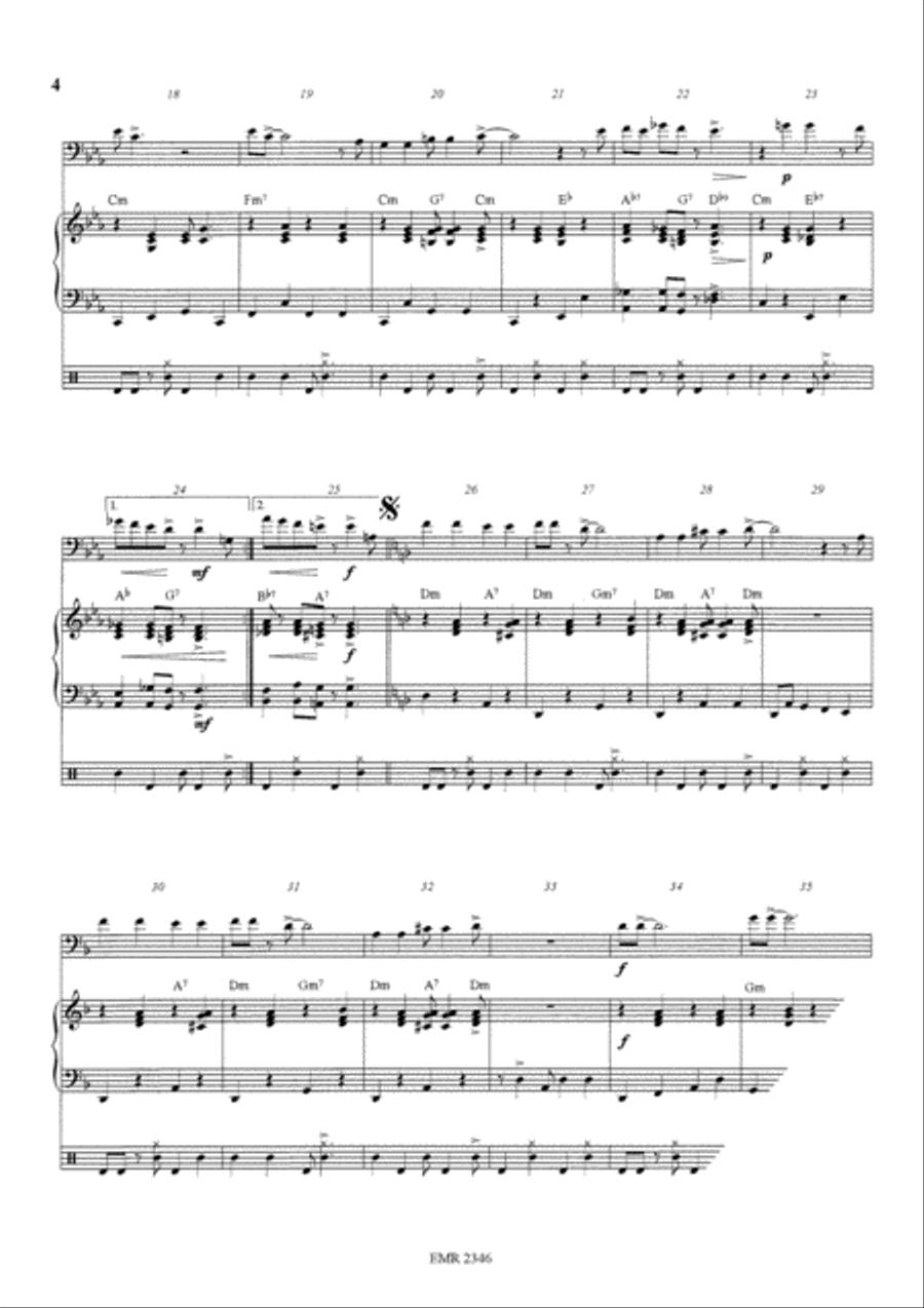 Go Down Moses Piano Accompaniment scores gallery preview page 4