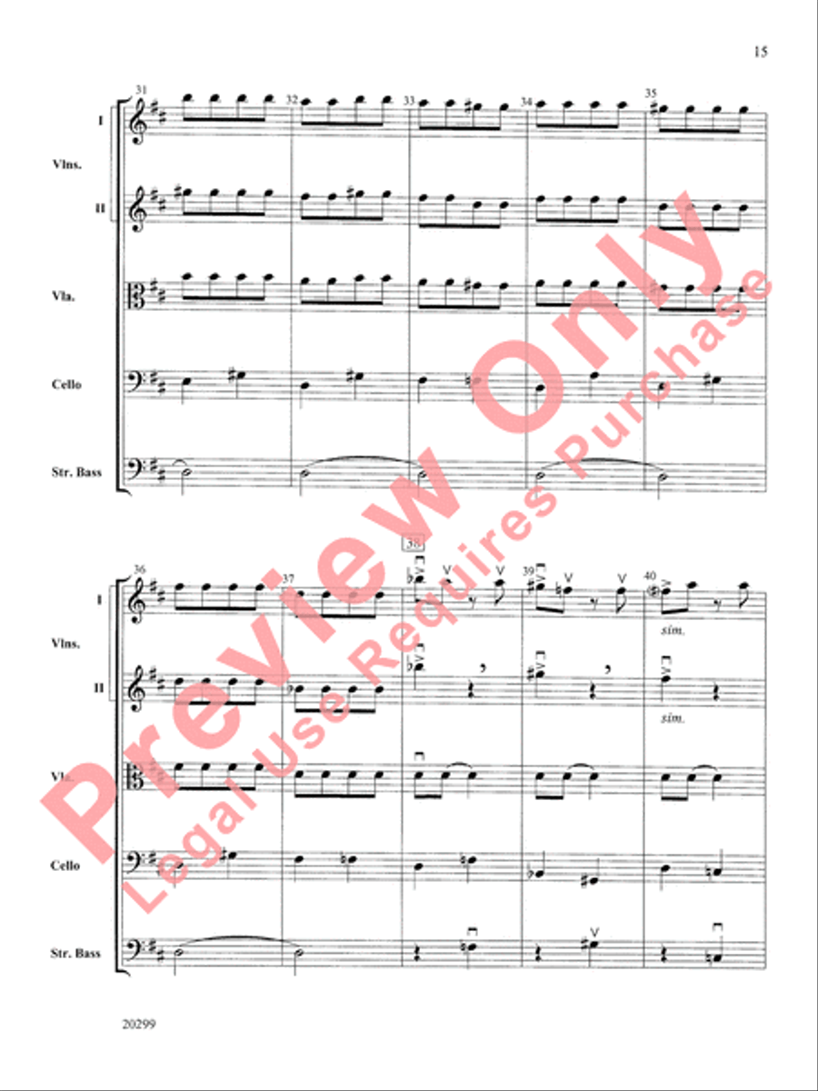 Pictures at an Exhibition, Selections from String Orchestra scores gallery preview page 16