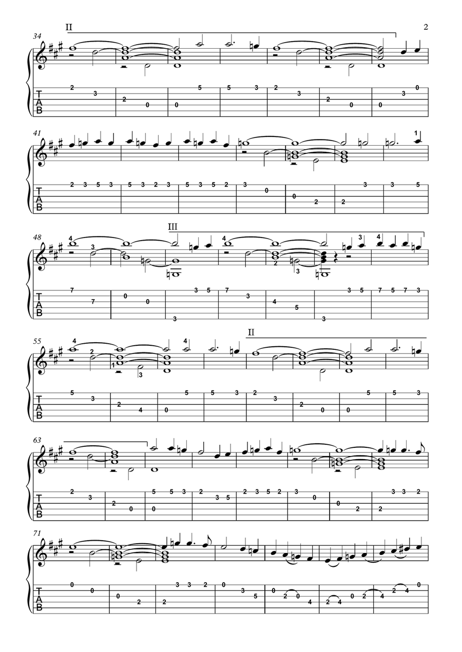 Fantasia X Alonso Mudarra Acoustic Guitar scores gallery preview page 2