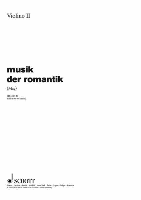Music Of The Romantic Orch Vn 2