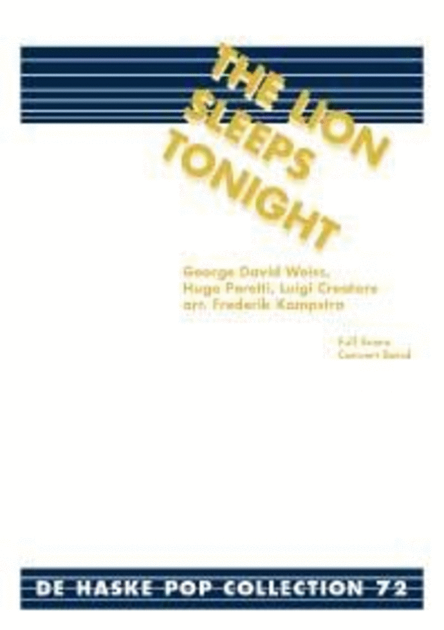The Lion Sleeps Tonight Concert Band scores gallery preview page 1