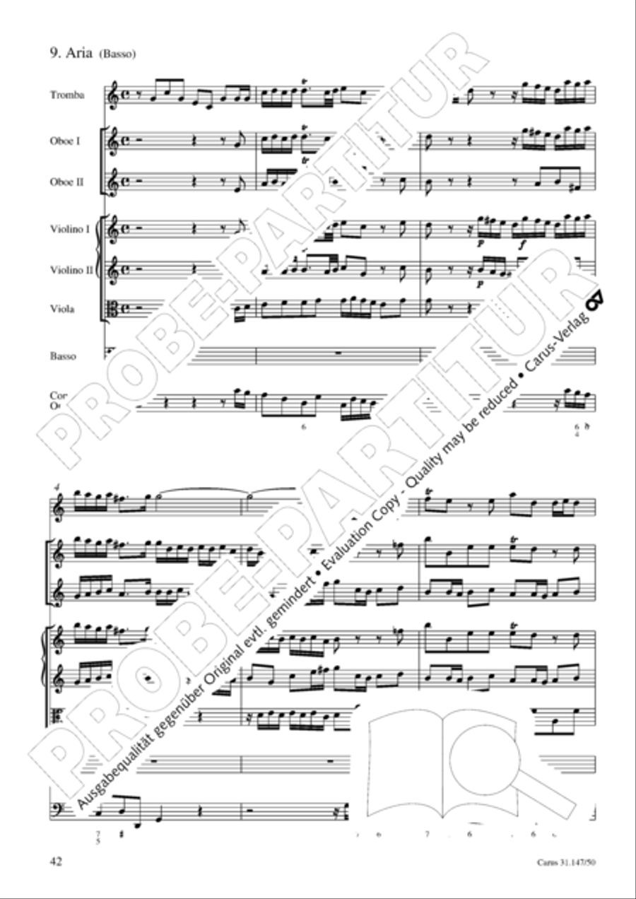 Heart and mouth and thought and action (Herz und Mund und Tat und Leben) (Herz und Mund und Tat und Leben) 4-Part scores gallery preview page 43