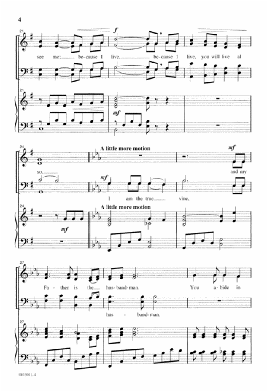 If You Love Me, Keep My Commandments 4-Part scores gallery preview page 4