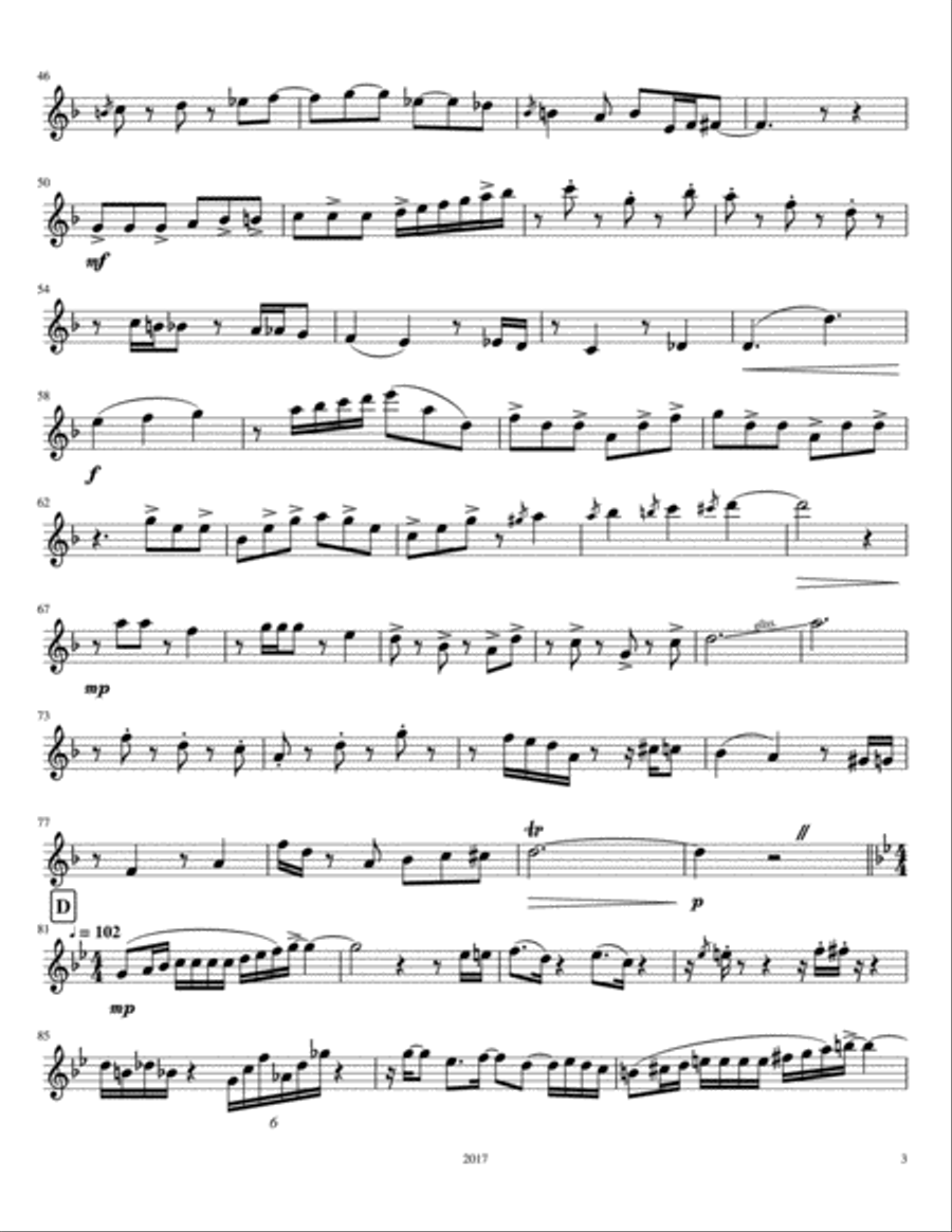 Partido Alto e Bembe for Solo Flute Flute Solo scores gallery preview page 3