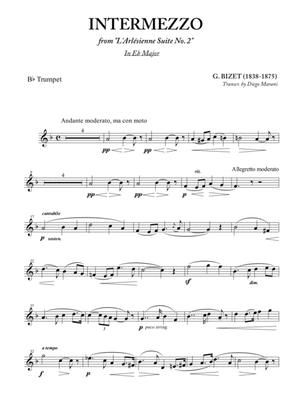 Intermezzo from "L'Arlesienne" for Trumpet and Piano