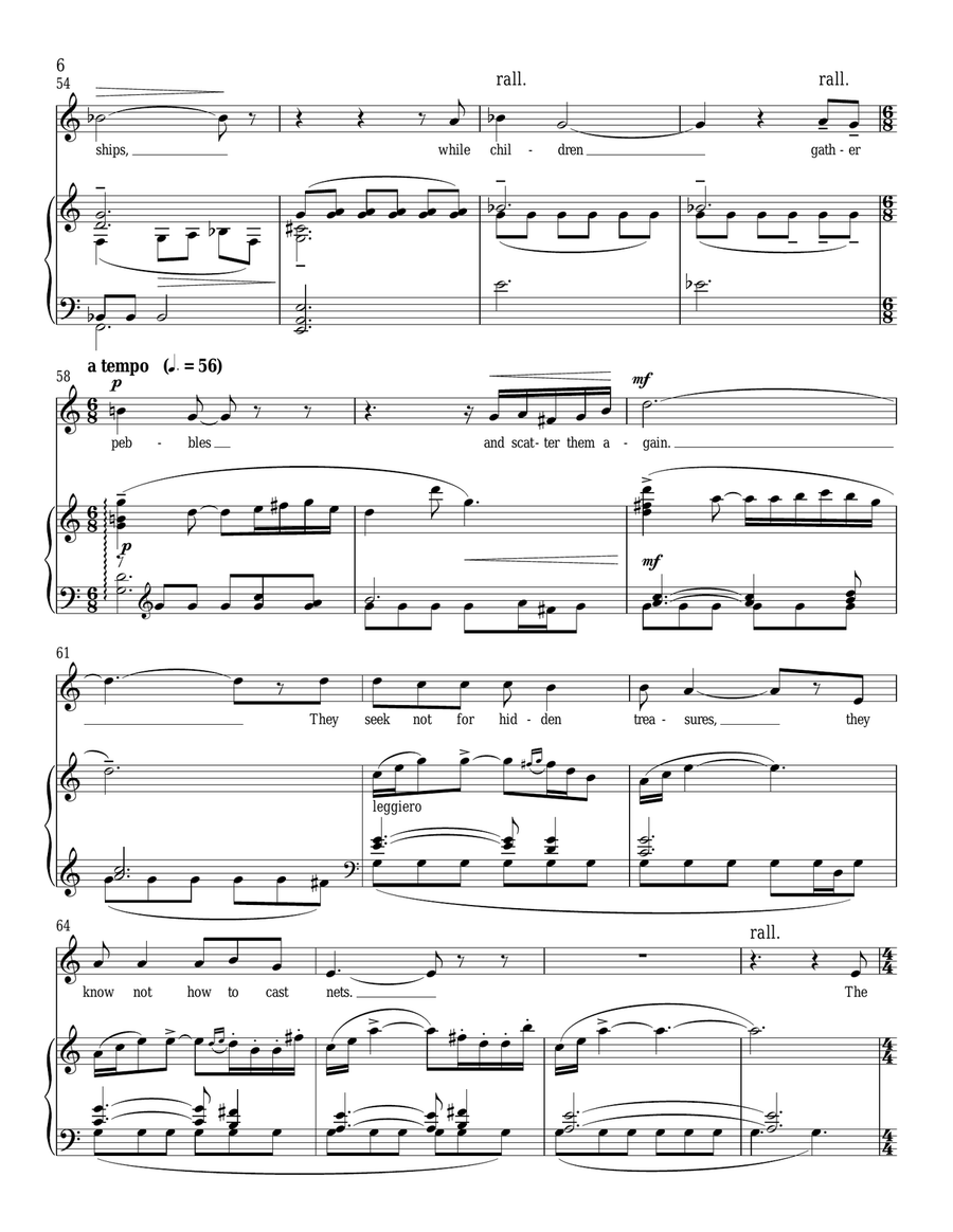 On The Seashore Of Endless Worlds Low Voice scores gallery preview page 6