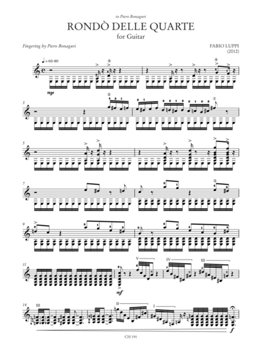 Homenaje a Segovia. An Anthology of Contemporary Music for Guitar (Anzaghi, Cappelli, F. Luppi, G. Luppi, Reghezza, Spazzoli, Tagliamacco, Ugoletti) Acoustic Guitar scores gallery preview page 4