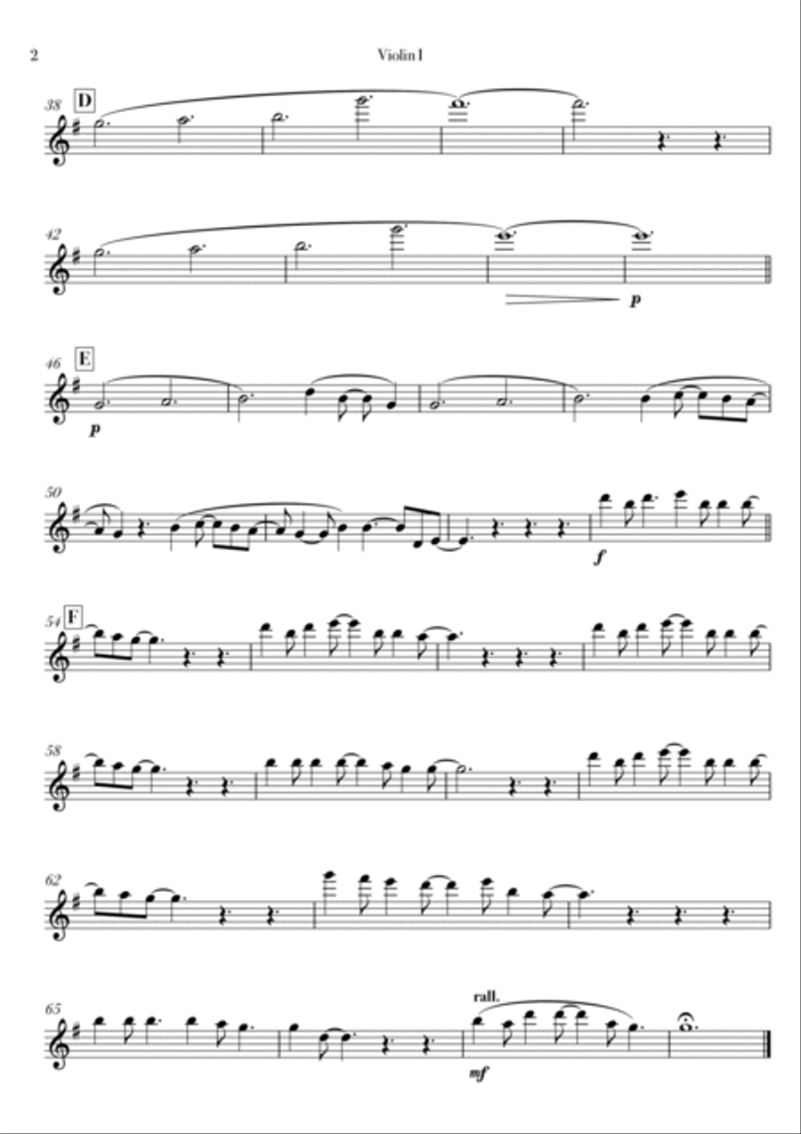 Counting My Blessings String Quartet scores gallery preview page 2
