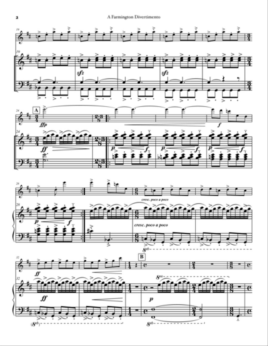 A Farmington Divertimento Piano scores gallery preview page 4