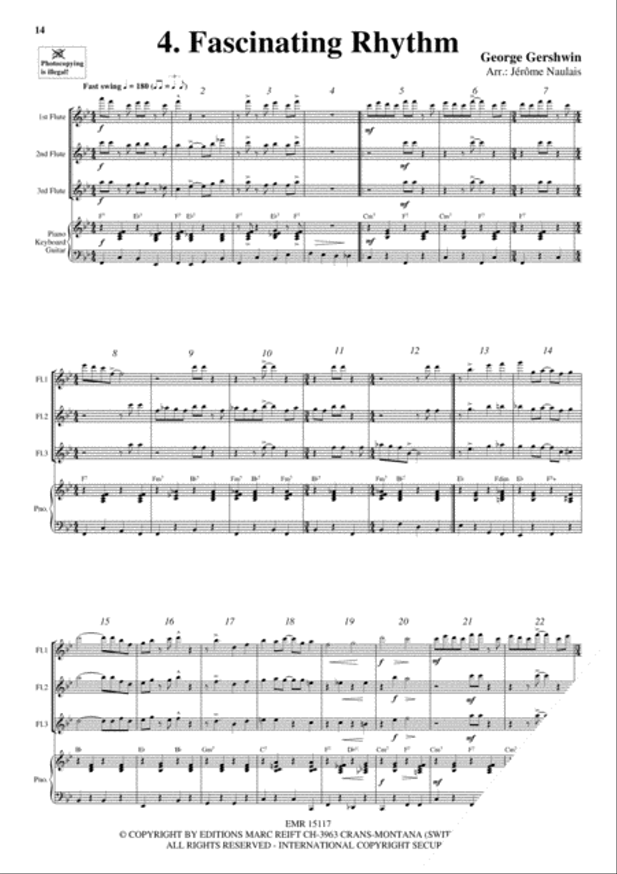 3 Flutes & Piano Vol. 10 3 Flutes & Piano Vol. 10 Flute scores gallery preview page 6