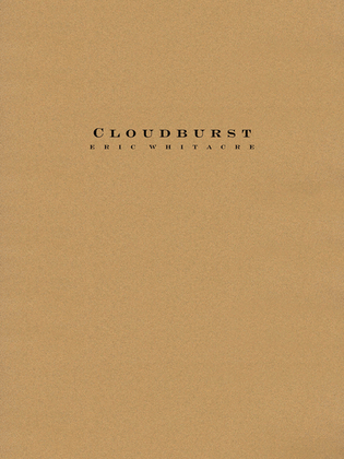Book cover for Cloudburst