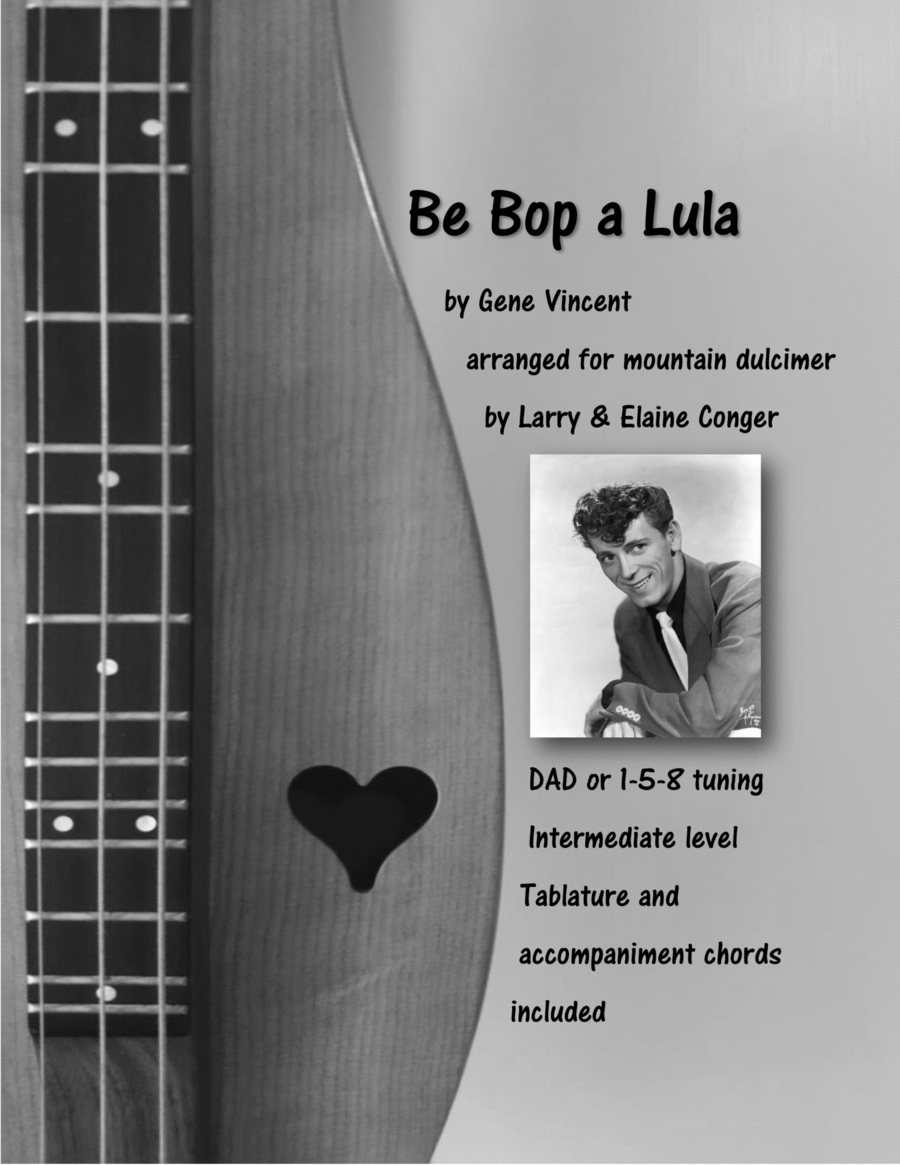 Be-bop-a-lula Dulcimer scores gallery preview page 1