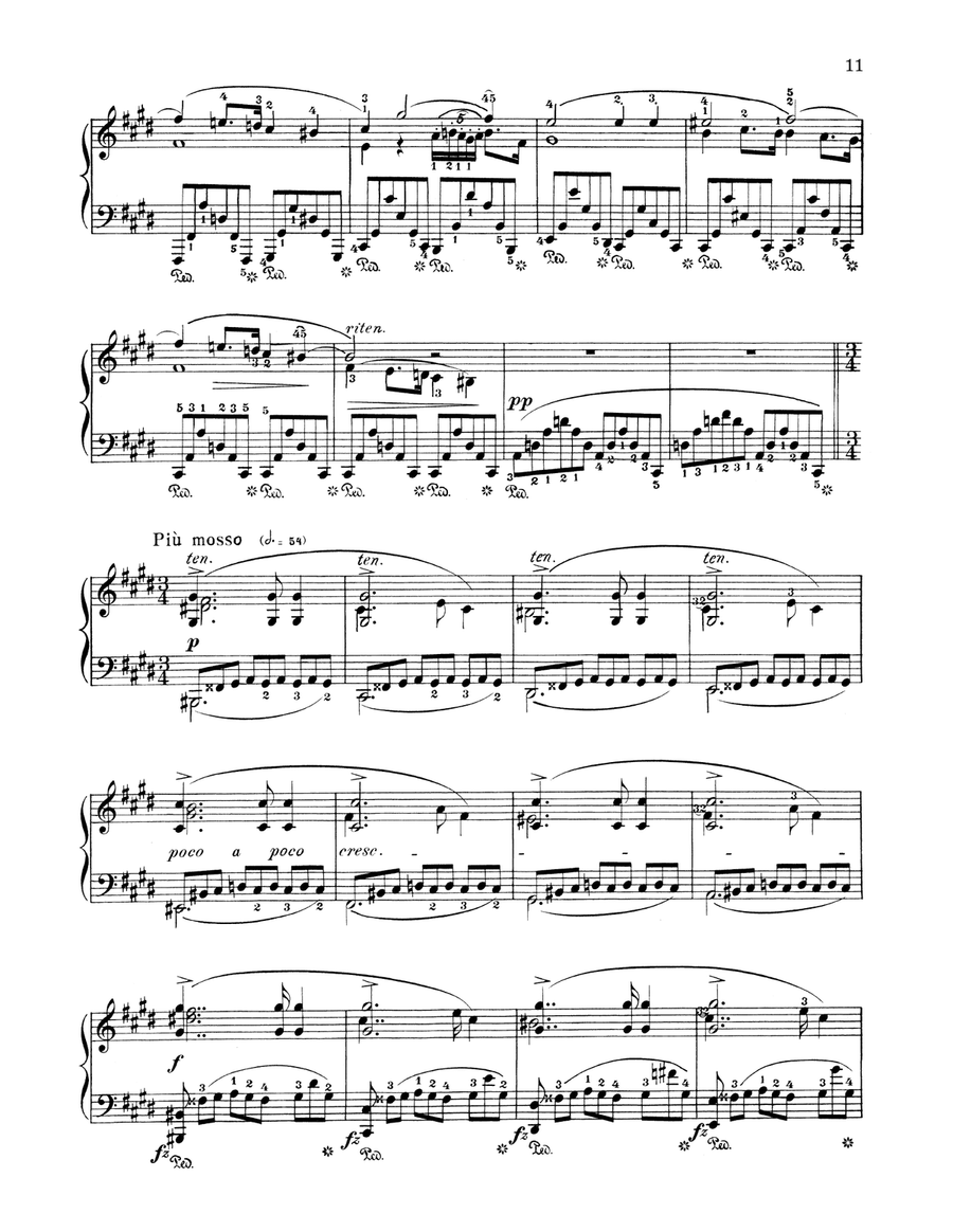 Nocturne, Op. 27, No. 1 Piano Solo scores gallery preview page 2