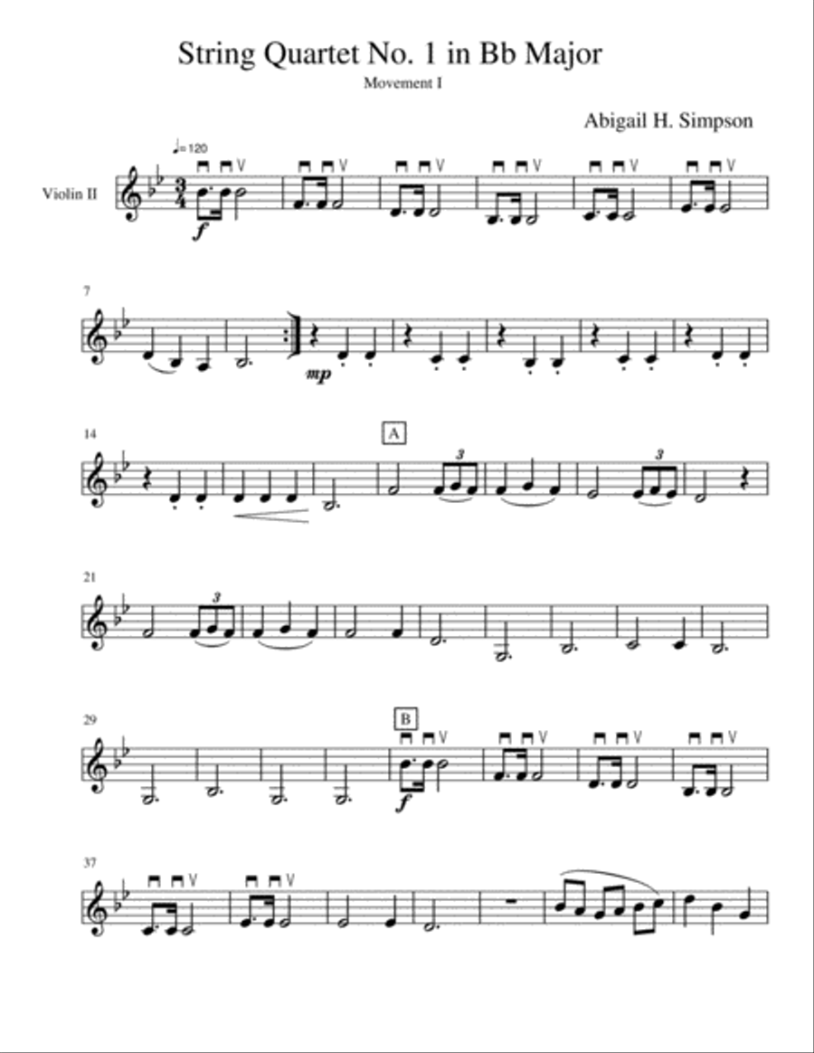 String Quartet in Bb Major image number null