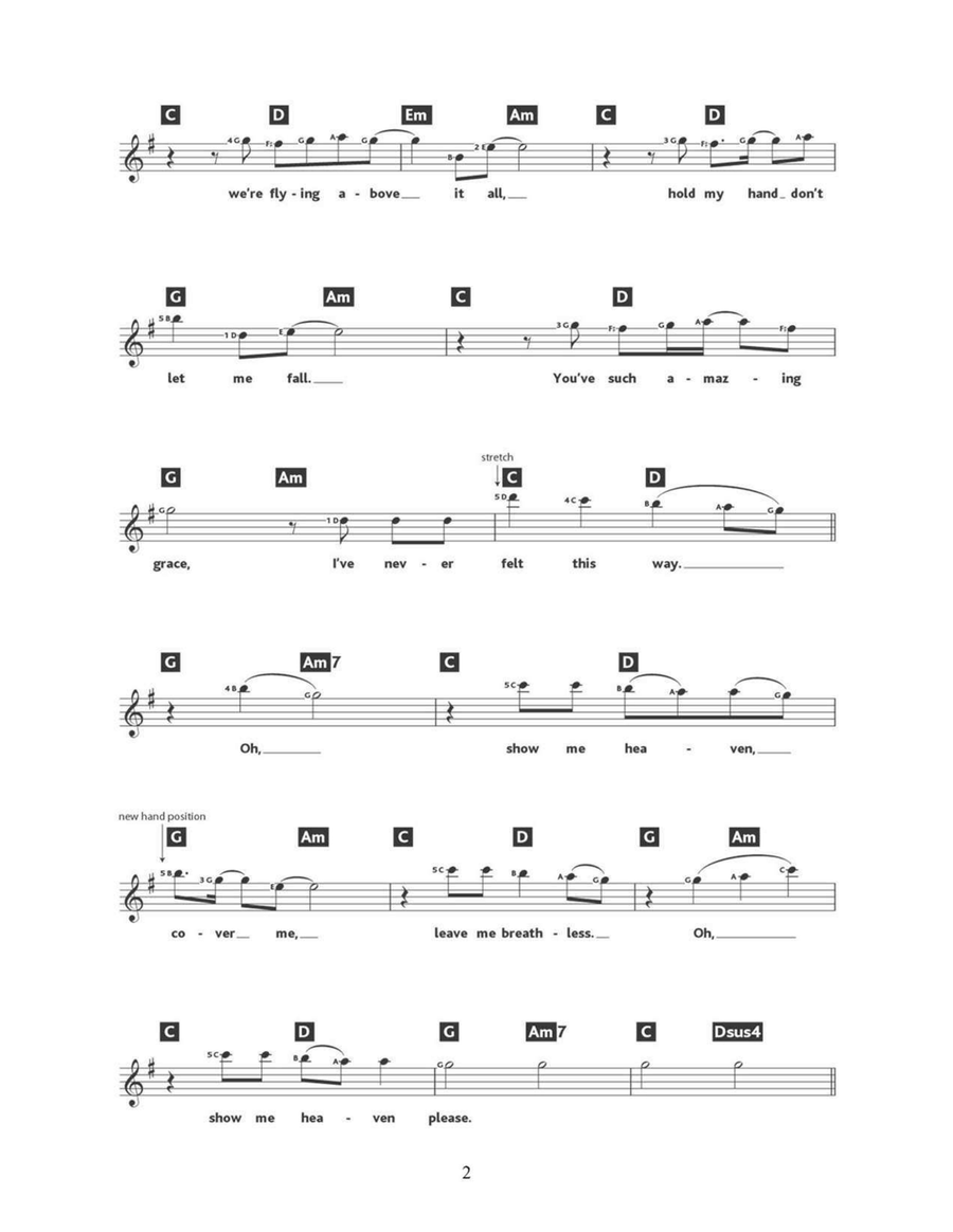 Show Me Heaven Show Me Heaven Piano scores gallery preview page 2