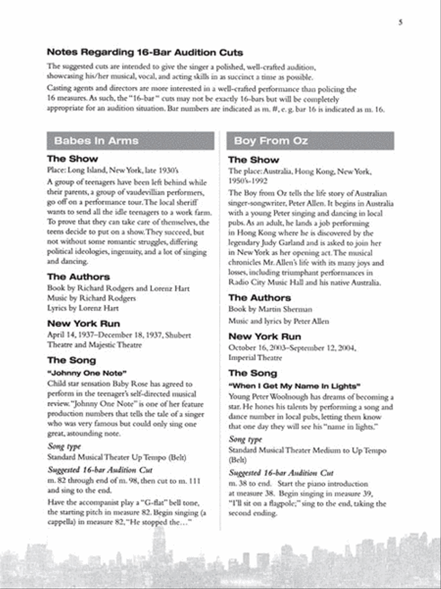 Broadway Presents! Kids' Musical Theatre Anthology Voice scores gallery preview page 2