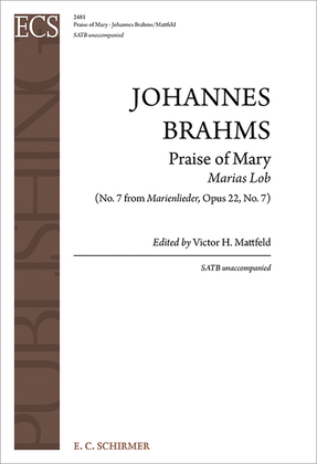 Book cover for Marienlieder: 7. Praise of Mary (Marias Lob)