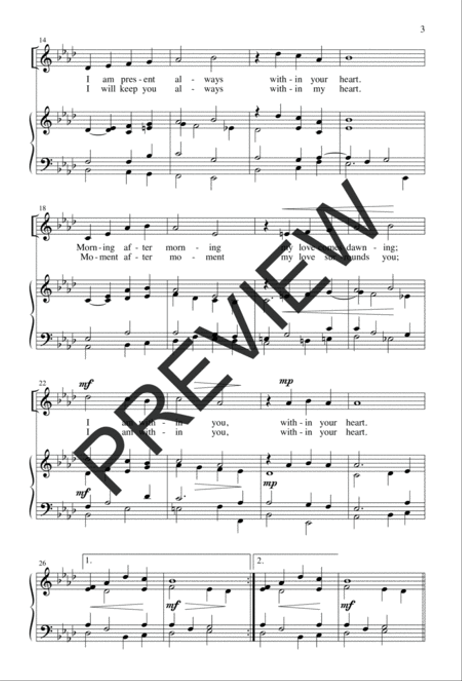 I Am Always with You I Am Always with You Unison Choir scores gallery preview page 4