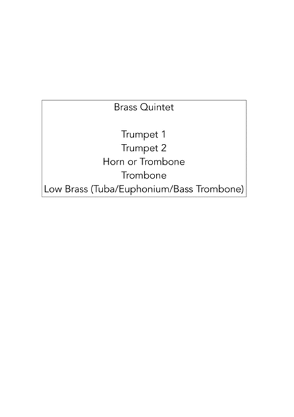 Down by the Riverside - Jazz Arrangement for Brass Quintet image number null