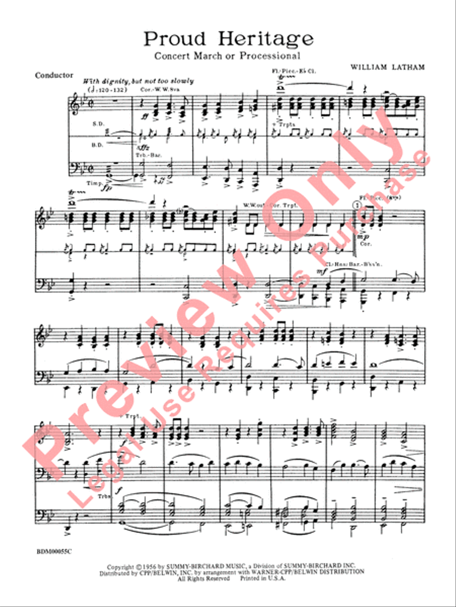 Proud Heritage Proud Heritage Concert Band scores gallery preview page 3